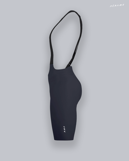 Pantaloneta Mujer QR bib short gris ciclismo 2.0