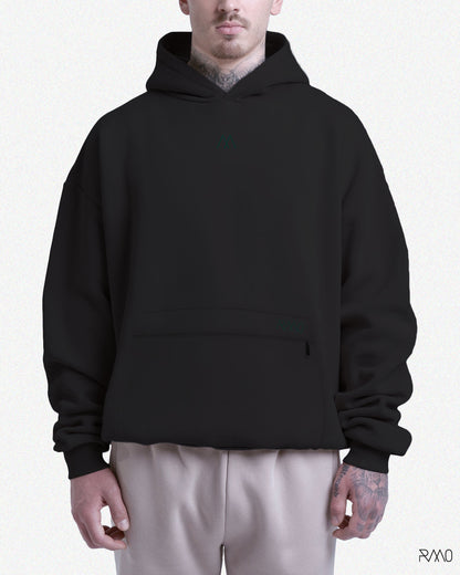 HOODIE / BUZO OVERSIZE NEGRO JUNE3 UNISEX