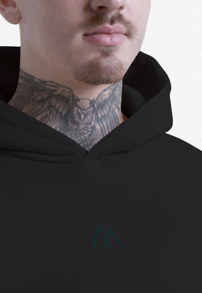 HOODIE / BUZO OVERSIZE NEGRO JUNE3 UNISEX