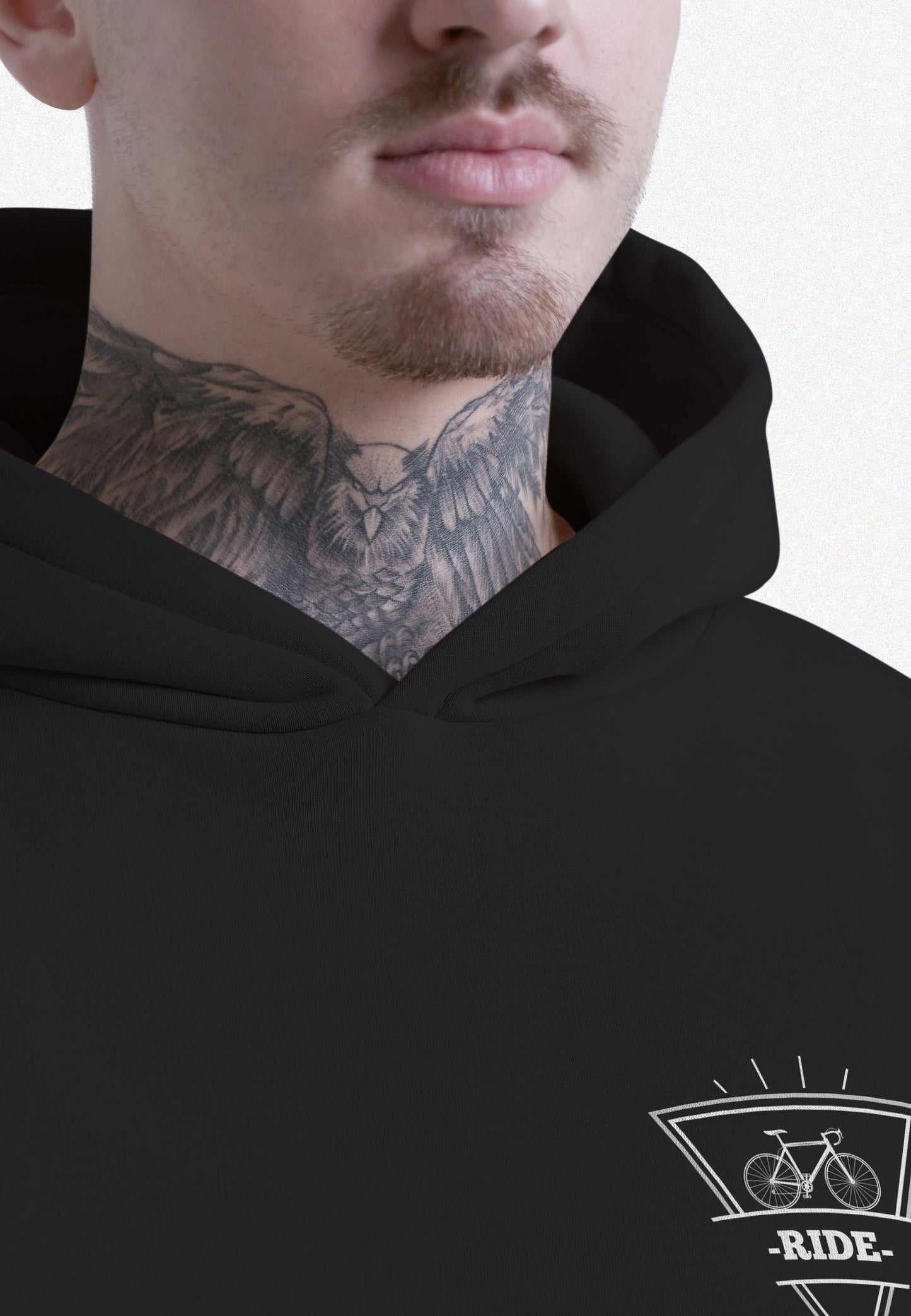 HOOODIE / BUZO OVERSIZE NEGRO RIDE UNISEX