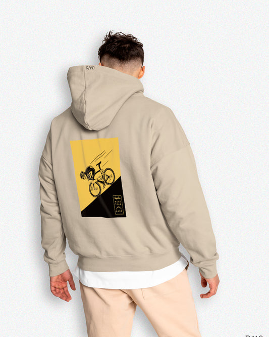 HOODIE / BUZO OVERSIZE BEIGE R4PH4 UNISEX