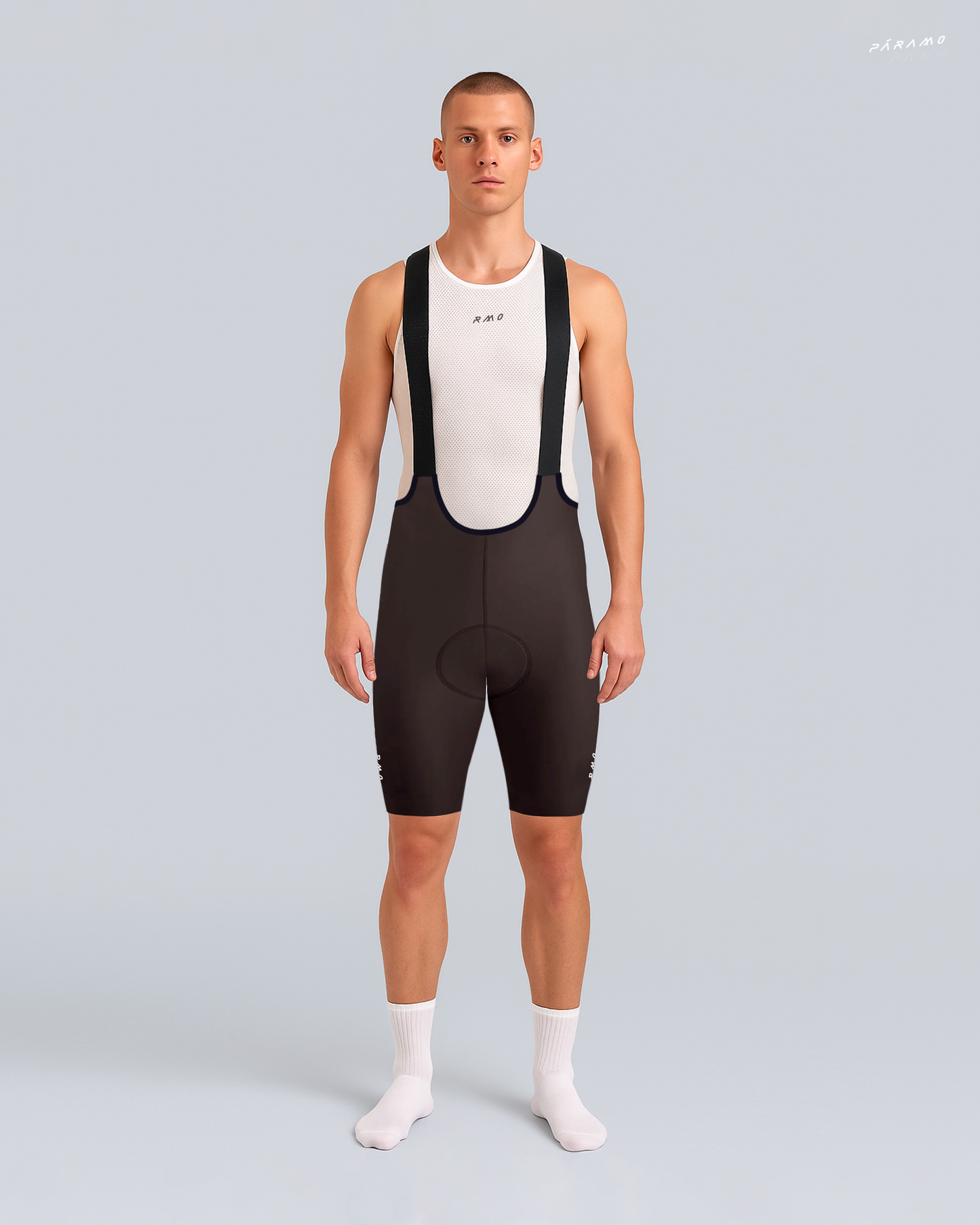 Pantaloneta bib short ZERO 2.0 MARRON ciclismo hombre 9 horas sin costuras