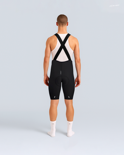 Pantaloneta bib short ZERO 2.0 negra ciclismo hombre 9 horas sin costuras