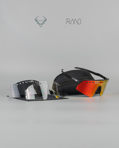 Gafas sutro lite sweep vented   negro rojo 3 lentes Uv400