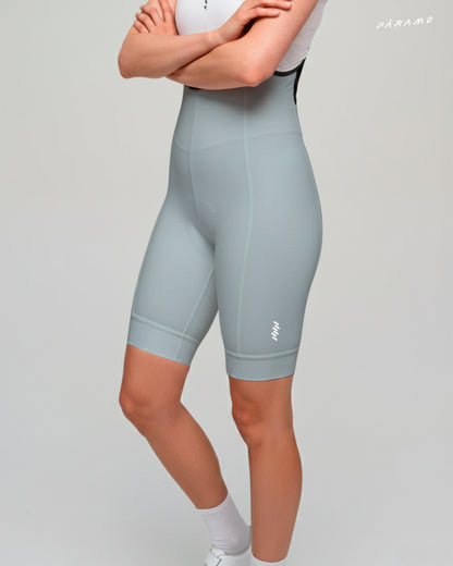 Pantaloneta bib EPIC PRO gris niebla ciclismo Mujer 10 hr