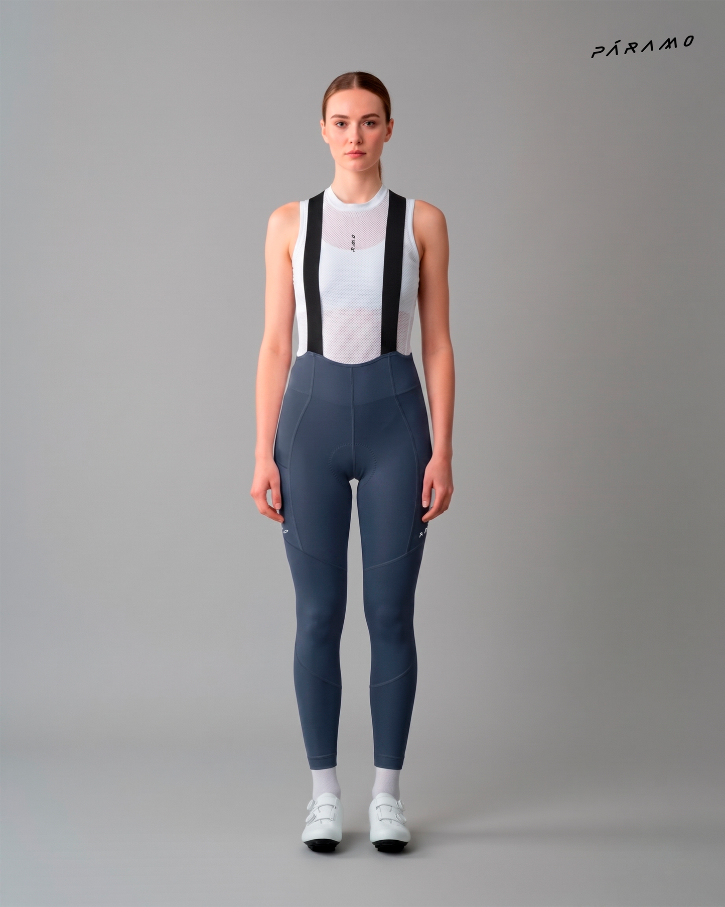 Pantalon bib EPIC CARGO 2.0  GRIS COBALTO ciclismo mujer 8 horas