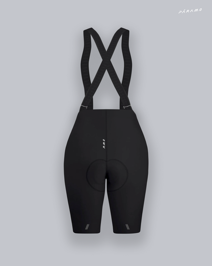 Pantaloneta Mujer QR bib short negra ciclismo 2.0