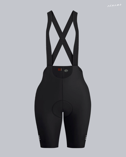 Pantaloneta Mujer QR bib short negra ciclismo 2.0
