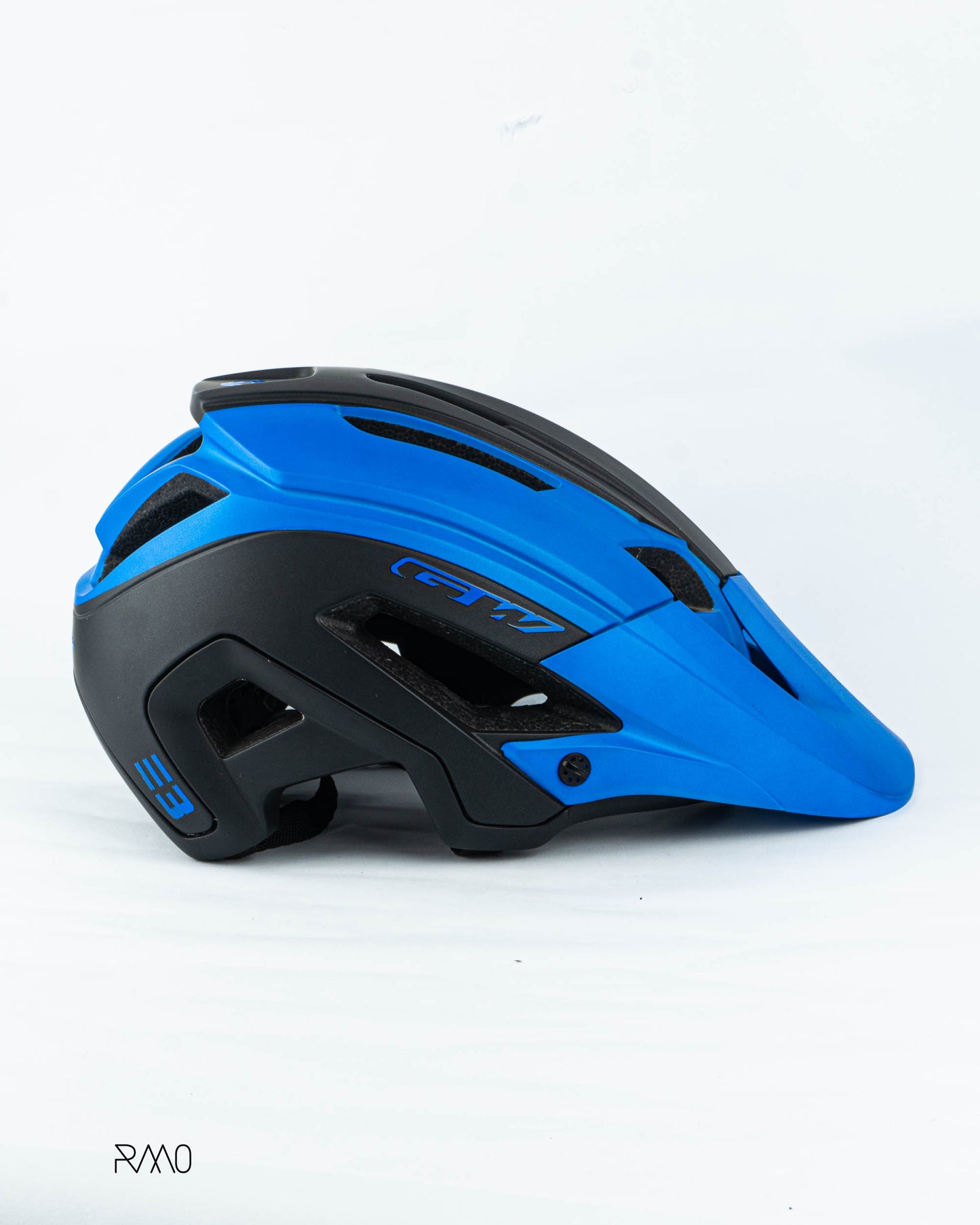 CASCO MTB GW E3 NEGRO - AZUL TALLA M/L