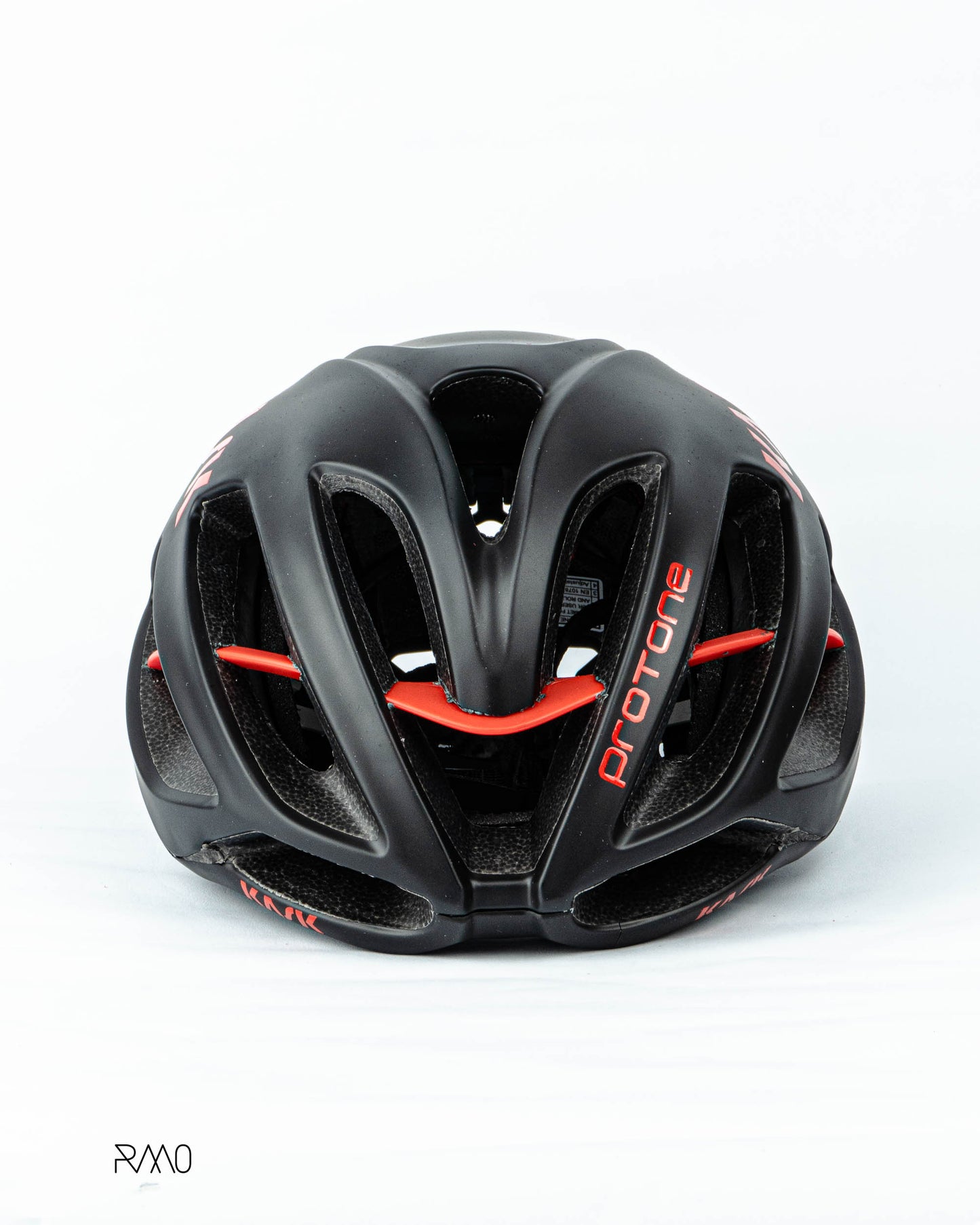 CASCO PROTONE AAA NEGRO-ROJO MATE TALLA M