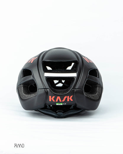 CASCO PROTONE AAA NEGRO-ROJO MATE TALLA M