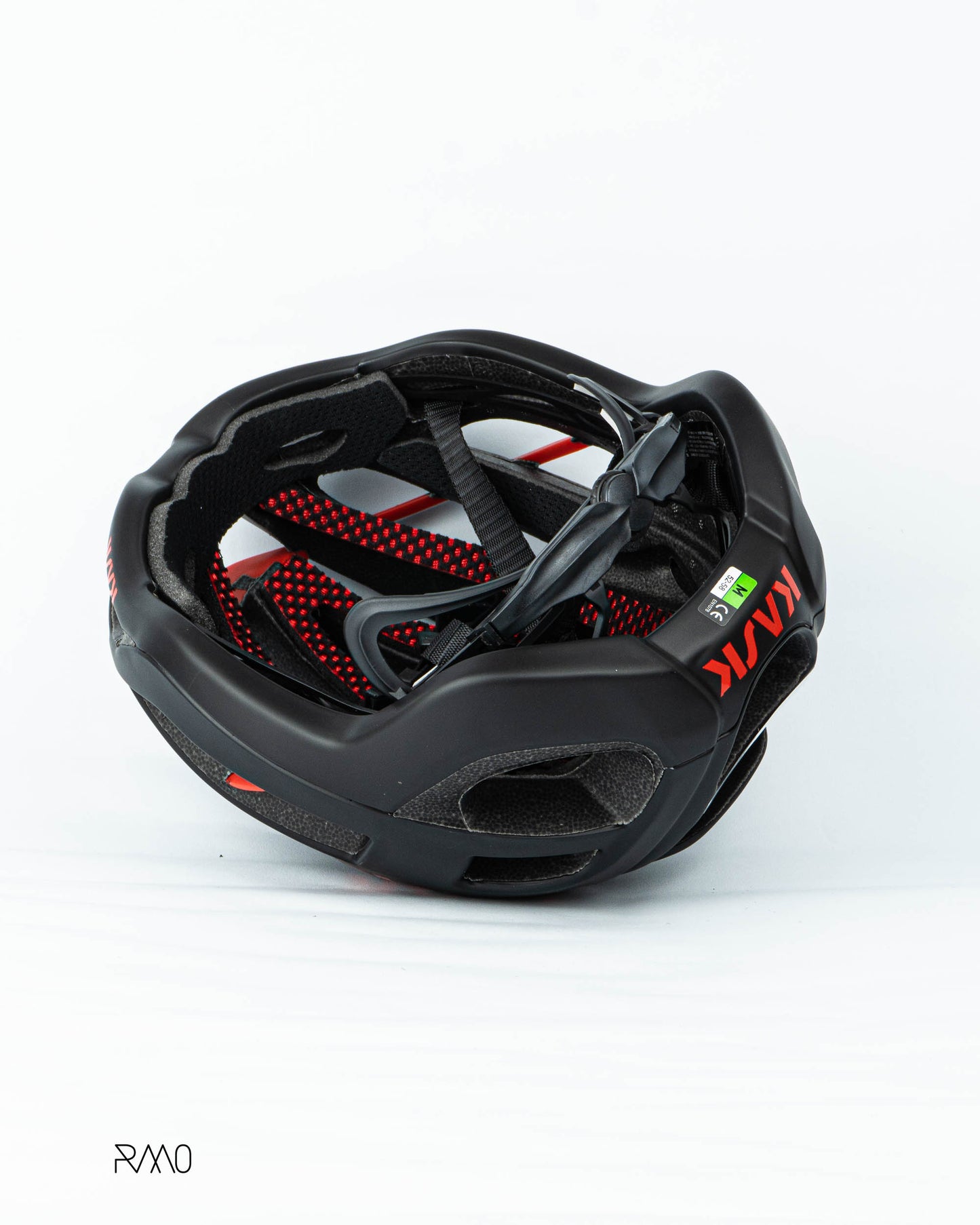 CASCO PROTONE AAA NEGRO-ROJO MATE TALLA M