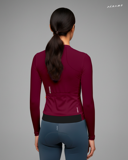 JERSEY NÓMADE 2.0 VINOTINTO  MUJER CICLISMO