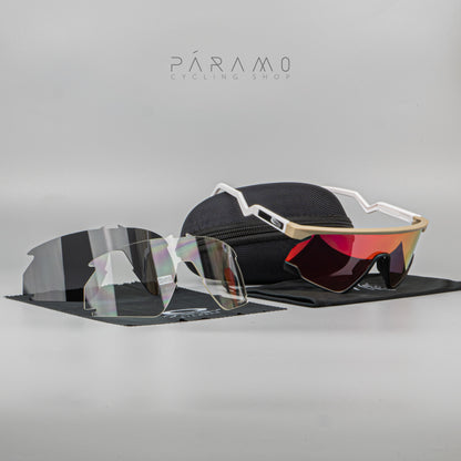 Gafas BXTR  beige rojo 3 lentes Uv400