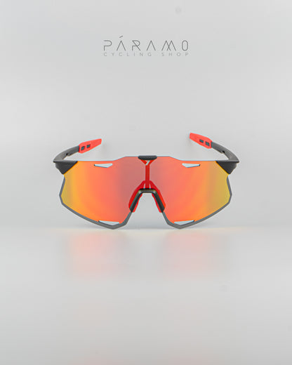 Gafas Hypercraft negro rojo   3  lentes Uv400