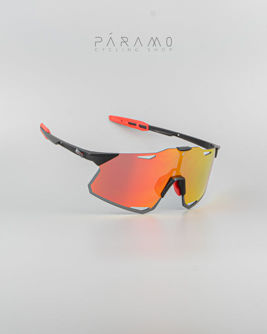 Gafas Hypercraft negro rojo   3  lentes Uv400