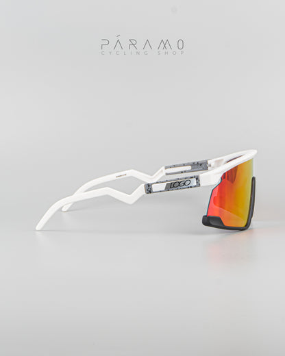 Gafas BXTR  blanco rojo 3 lentes Uv400