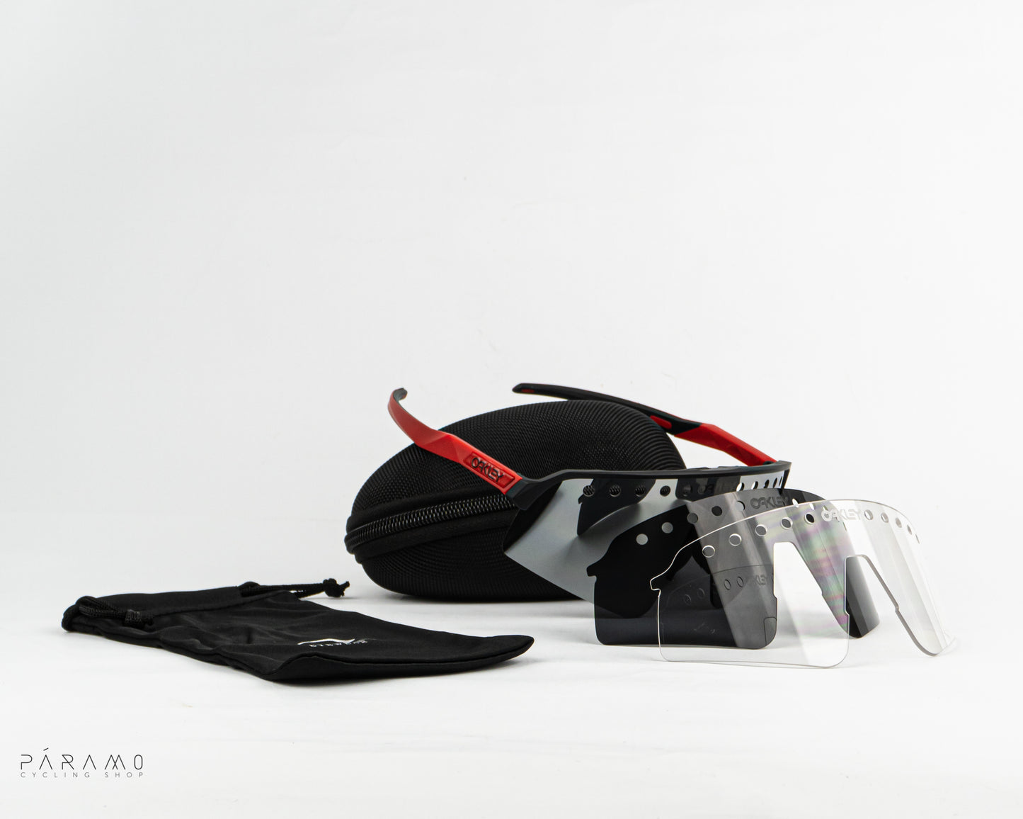 Gafas sutro lite sweep vent rojo plata 3 lentes Uv400