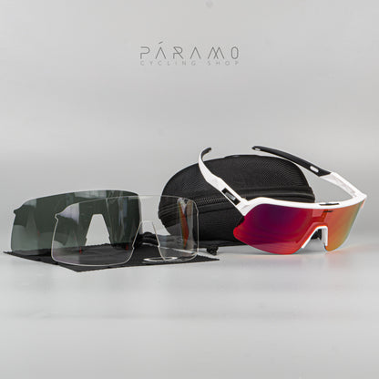 Gafas sutro lite  blanco rojo 3 lentes Uv400
