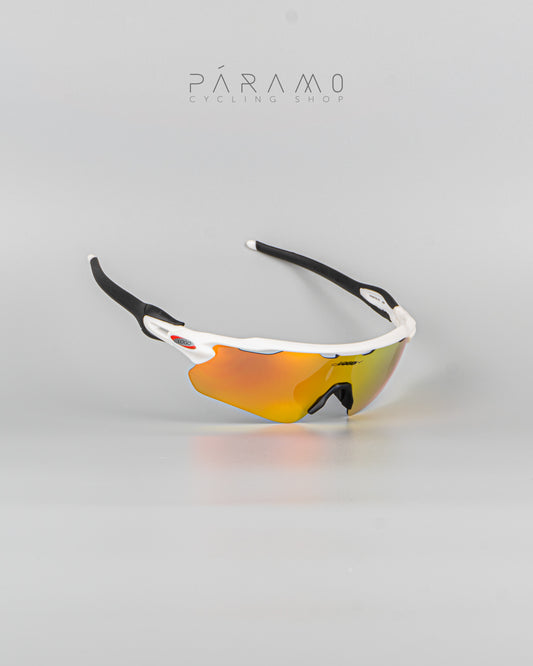 Gafas Radar EV  blanco rojo  4 lentes  Uv400