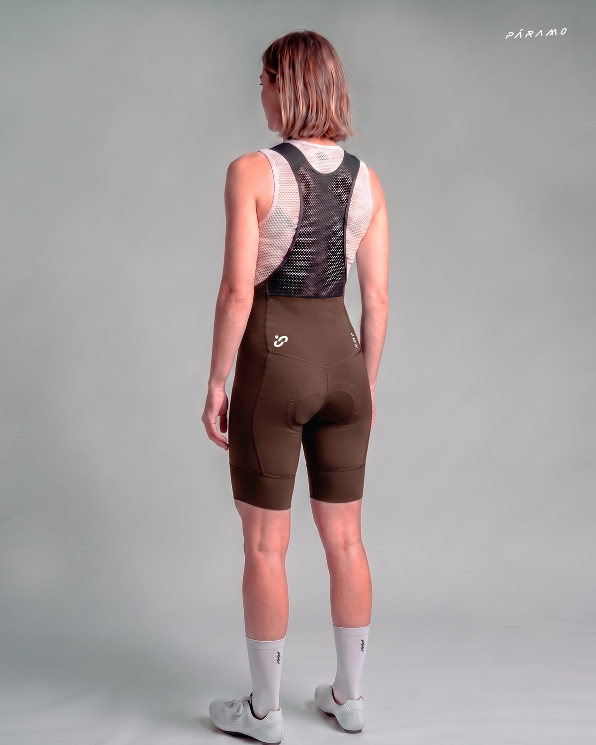 Pantaloneta bib EPIC PRO 2.0 Mujer Marron ciclismo 9+ horas