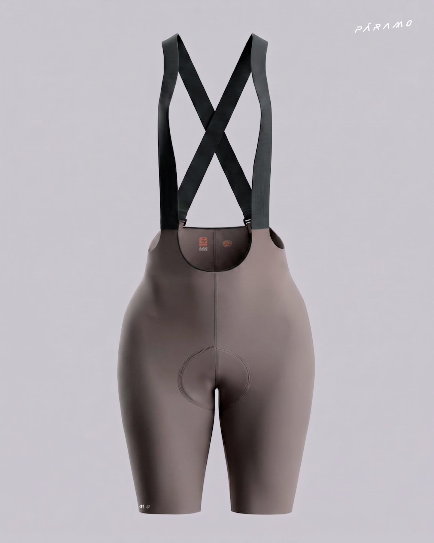 Pantaloneta Mujer QR bib short TAUPE ciclismo 2.0
