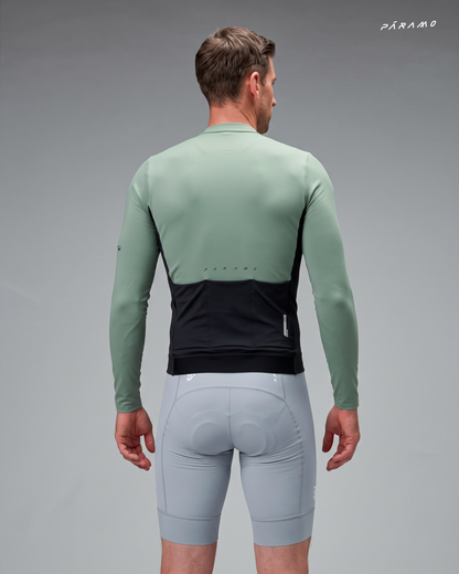 JERSEY TÉRMICO CICLISMO LOFT HOMBRE VERDE Mid-Weight Thermal