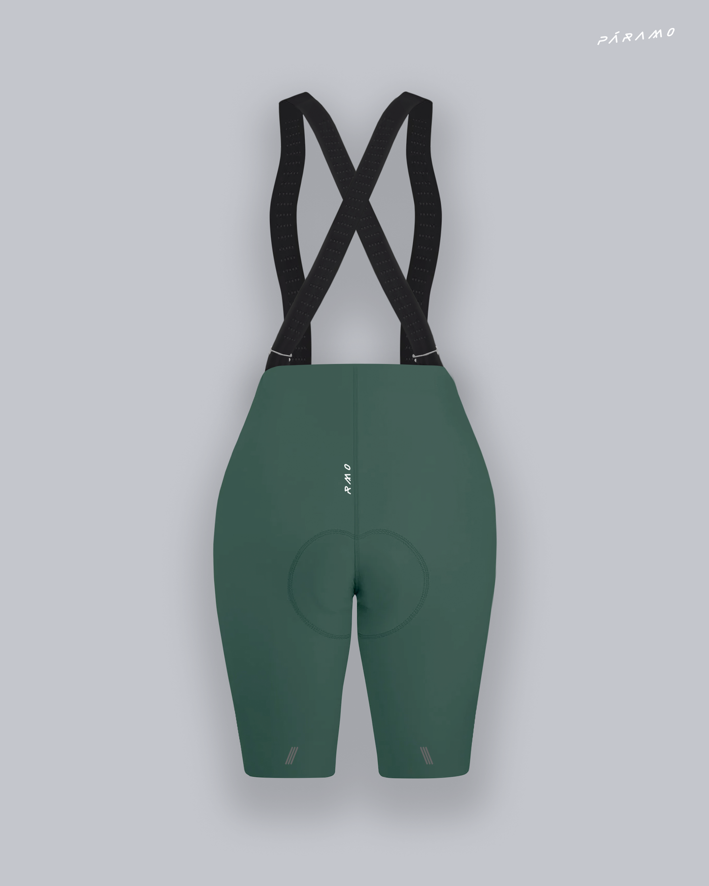 Pantaloneta Mujer QR bib verde negro ciclismo 2.0