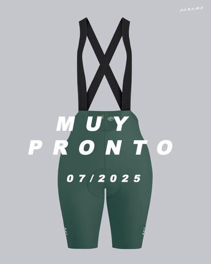 Pantaloneta Mujer QR bib verde negro ciclismo 2.0