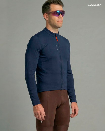 JERSEY VETTA AZUL UNISEX TÉRMICO CICLISMO