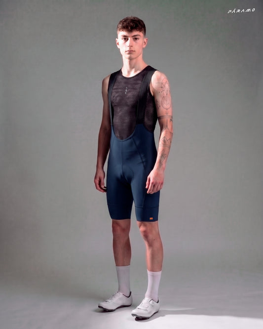 Pantaloneta bib EPIC PRO 2.0 azul ciclismo hombre 9+ horas