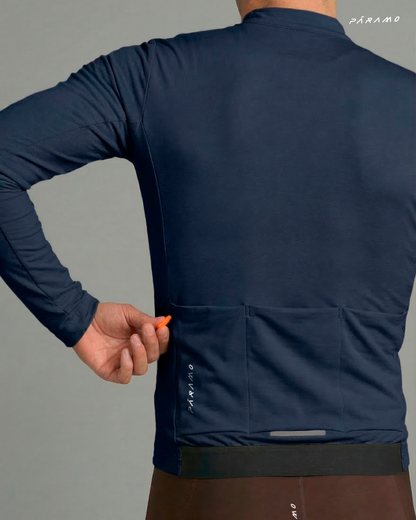 JERSEY VETTA AZUL UNISEX TÉRMICO CICLISMO