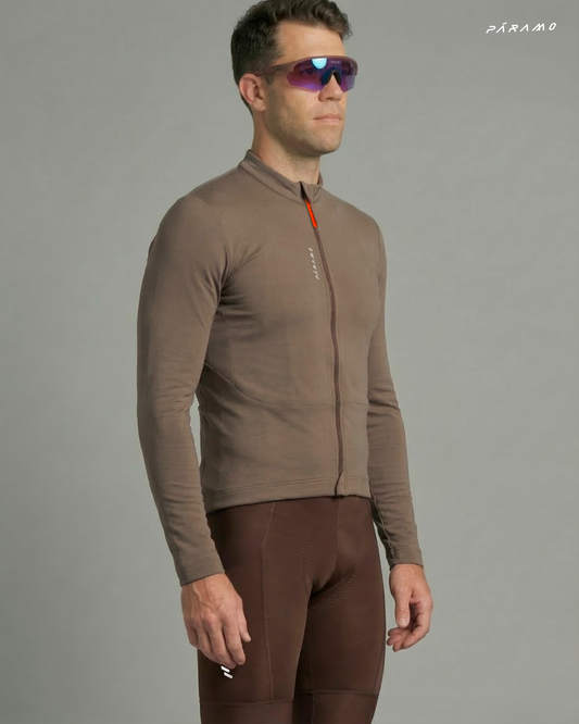 JERSEY VETTA BEIGE FRANCÉS UNISEX TÉRMICO CICLISMO