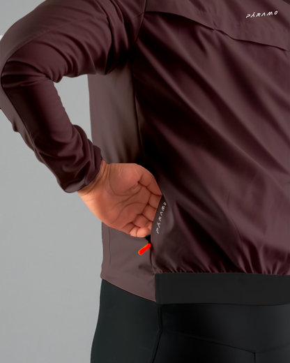 CHAQUETA HAST MARRON UNISEX IMPERMEABLE 70%