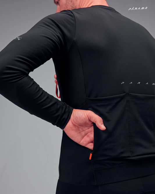 JERSEY TÉRMICO CICLISMO LOFT NEGRO HOMBRE Mid-Weight Thermal
