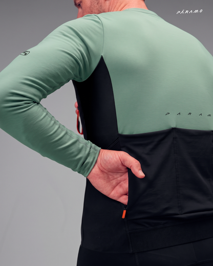 JERSEY TÉRMICO CICLISMO LOFT HOMBRE VERDE Mid-Weight Thermal