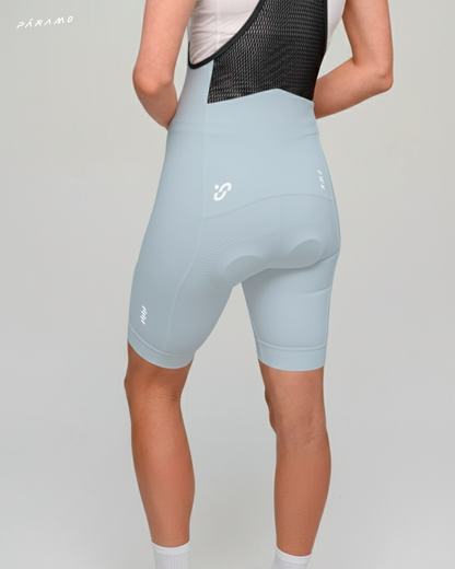 Pantaloneta bib EPIC PRO gris niebla ciclismo Mujer 10 hr