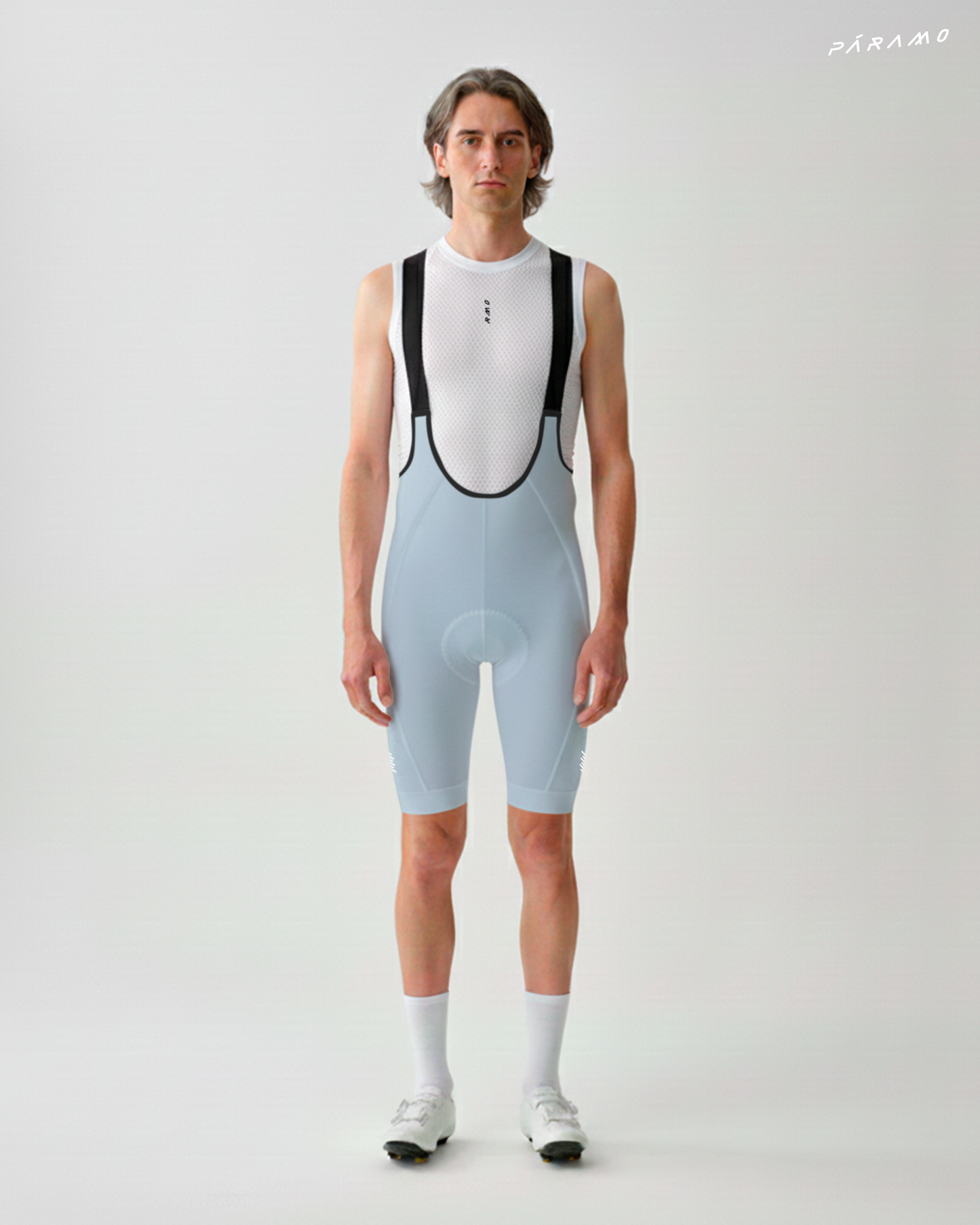 Pantaloneta bib EPIC PRO gris niebla ciclismo hombre 10 hr