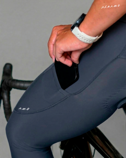 Pantalon bib EPIC CARGO GRIS COBALTO ciclismo hombre 8 horas