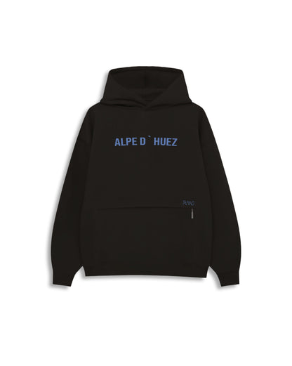 HOODIE / BUZO OVERSIZE NEGRO ALPE UNISEX