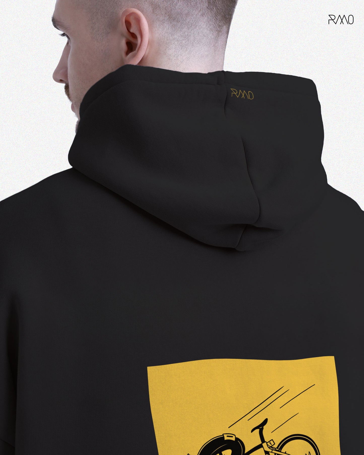 HOODIE / BUZO OVERSIZE NEGRO R4PH4 UNISEX