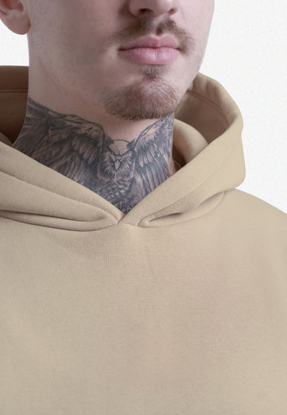 HOODIE / BUZO OVERSIZE BEIGE PEACE UNISEX