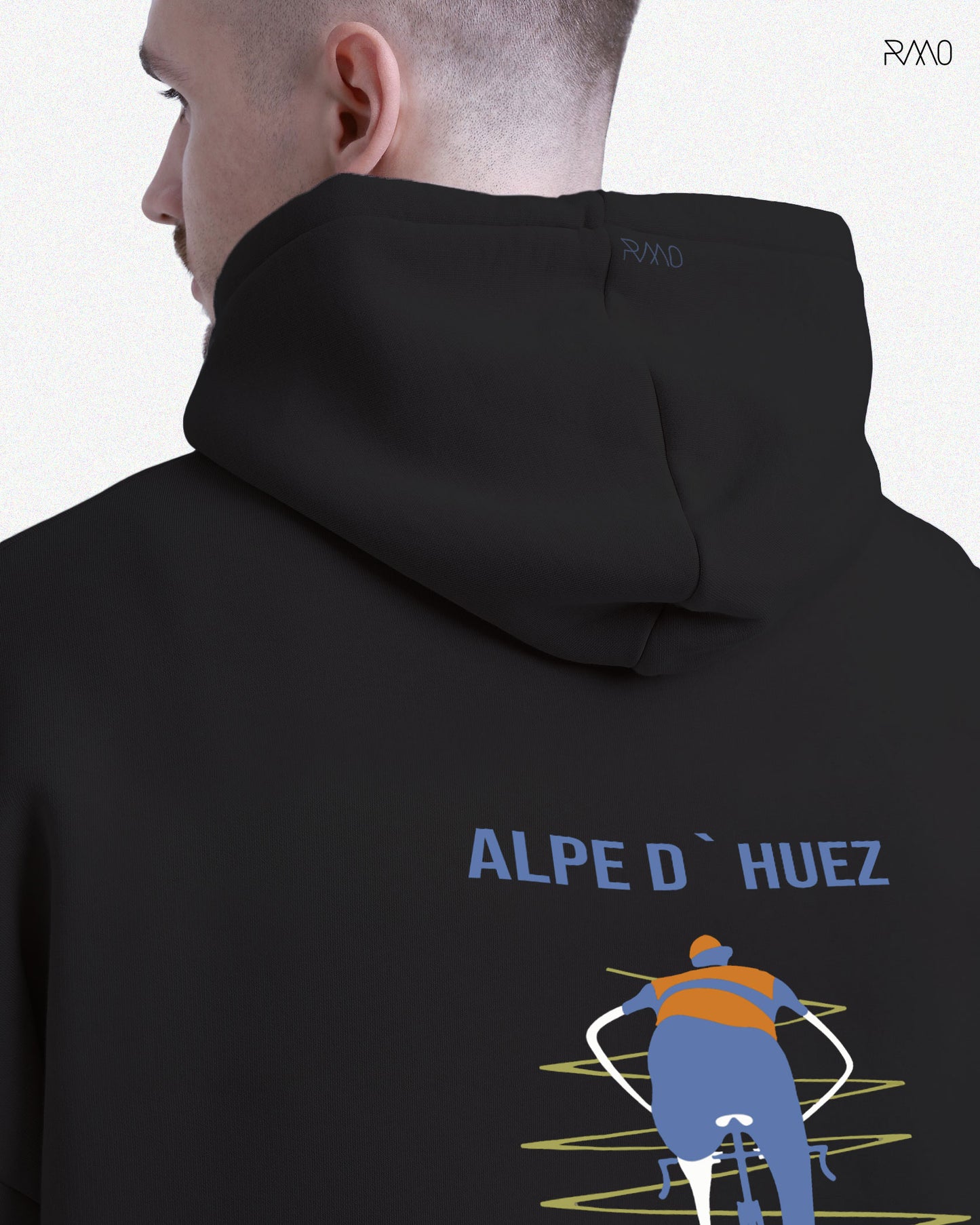 HOODIE / BUZO OVERSIZE NEGRO ALPE UNISEX