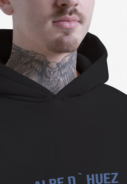 HOODIE / BUZO OVERSIZE NEGRO ALPE UNISEX