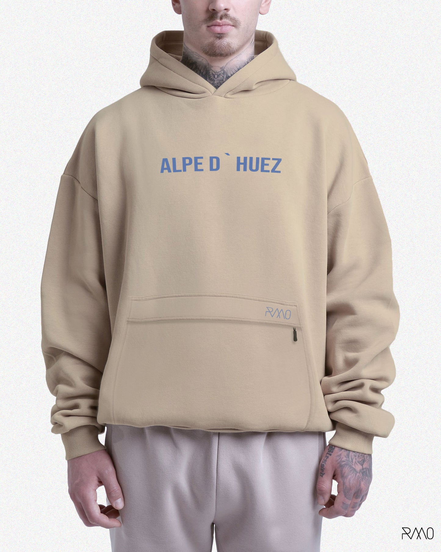 HOODIE / BUZO OVERSIZE BEIGE ALPE UNISEX