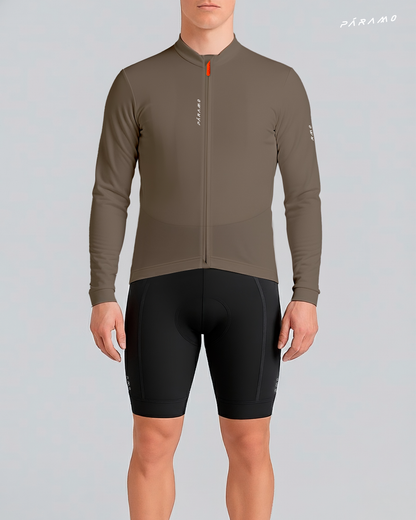 JERSEY VETTA BEIGE FRANCÉS UNISEX TÉRMICO CICLISMO