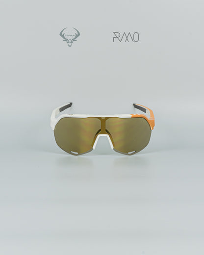 Gafas 100 P S2 AAA BLANCO DORADO 3 lentes Uv400