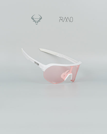 Gafas 100 P S2 AAA blanco rosa 3 lentes Uv400