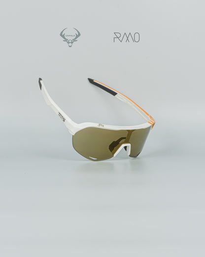 Gafas 100 P S2 AAA BLANCO DORADO 3 lentes Uv400