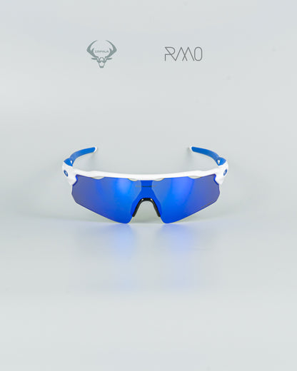 gafas Radar EV AAA blanco azul 1 lente Uv400